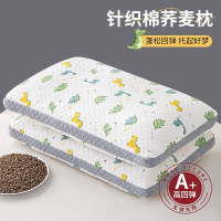 纯荞麦壳儿童枕头护颈椎助睡眠枕芯家用一对6岁以上四季通用整头