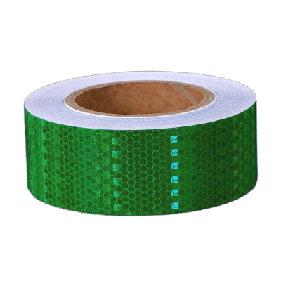 途务 反光警示胶带 深绿晶格5cm*25m 卷