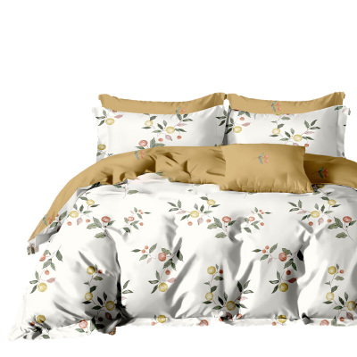 天琴床品四件套230*250cm柔软舒适秋韵时韵贵妃绒TQ-T158