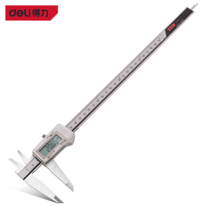 得力(deli )DL91200 数显游标卡尺不锈钢内径外径卡尺 0-200MM