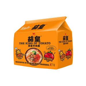 统一 茄皇 番茄牛肉面 袋面 126克 *5袋/包