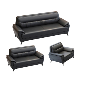 易企采 单人+双人+三人位西皮办公沙发简约现代休息区接待会客商务洽谈沙发 单人+双人+三人位（西皮） 206*80