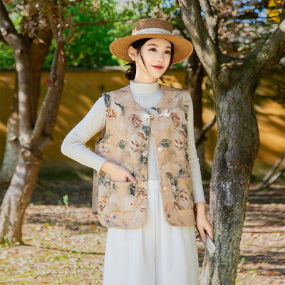 2026年女士休闲妈妈装马甲外套女洋气中老年女士休闲上衣春季