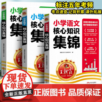 王朝霞小学核心知识集锦语文数学英语大盘点一年级二年级三四五六年级重点知识大全手册人教版考试总复习小升初大集结考点初中衔接