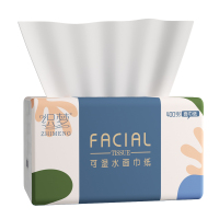 织梦 抽取式纸面巾5层80抽每包原生木浆抽纸实惠装餐巾纸家庭装纸抽卫生纸家用母婴可用 1包装