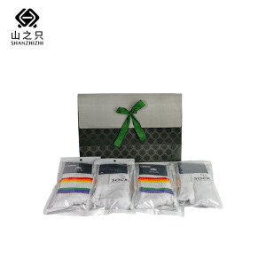 山之只 加厚纯棉袜子 4件装 套