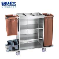 铭思达布草车不锈钢个