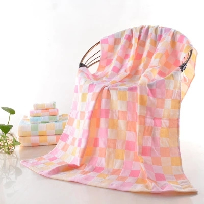 纯棉纱布成人浴巾儿童婴儿洗澡大毛巾盖被全棉童巾方巾盖毯批發