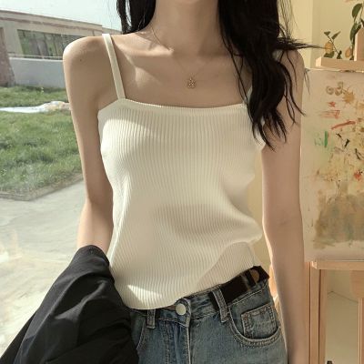 短款冰丝针织打底吊带小背心女外穿潮流夏季新款修身美背内穿上衣威珺