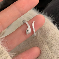 s925纯银灵蛇戒指轻奢高级感时尚个性开口戒独特食指戒女气质送女朋友老婆情人节七夕生日礼物