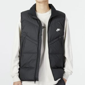 耐克NIKE男装新款羽绒立领防风保暖运动休闲马甲FB8184-010 ZP