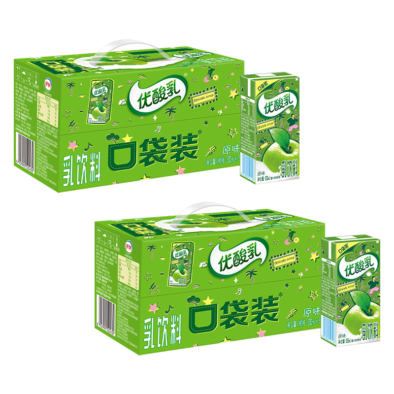 [10月生产]伊利优酸乳限定包装 新老包装随机发 原味200ml*12盒*2箱