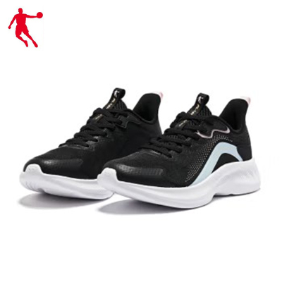 乔丹 女款网面跑步鞋 团购专享运动鞋 TG22230213 双(黑色/天际蓝)
