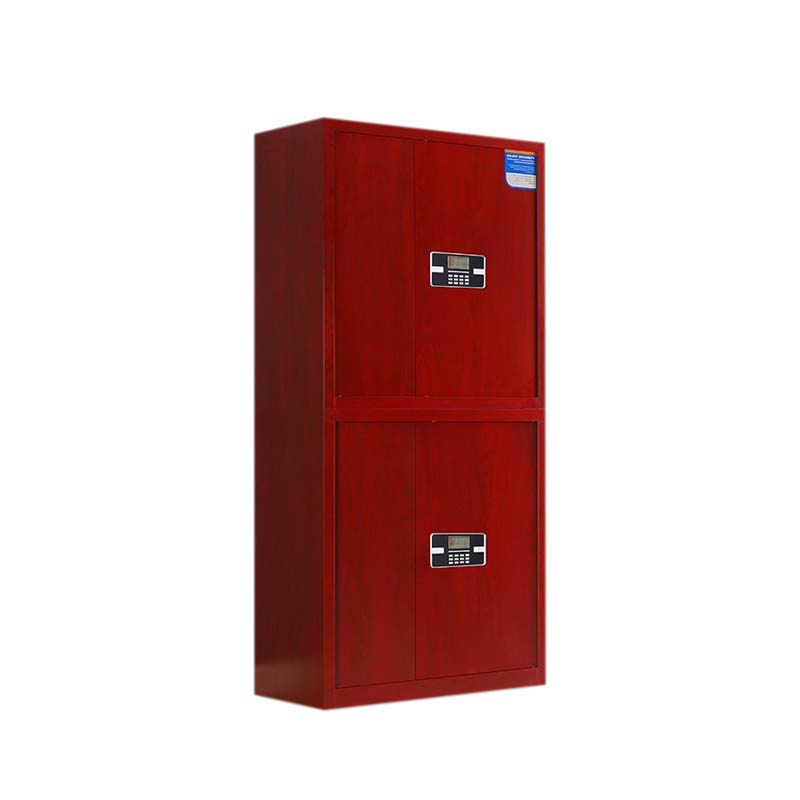 湘渭保密柜财务档案柜文件柜办公室资料储物柜保险柜通双节红木纹-电子密码锁
