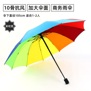 手动钢骨伞架 碰击布 橡胶漆手柄 YF-S2021042 晴雨两用伞