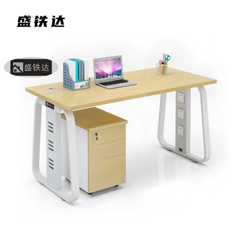 盛铁达 单人办公桌含柜 1200*600*750mm STD-XTBG32 张
