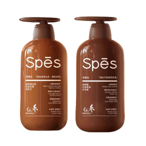 Spes诗裴红玻尿酸红参控油去屑洗发水500ml洗护套装清洁