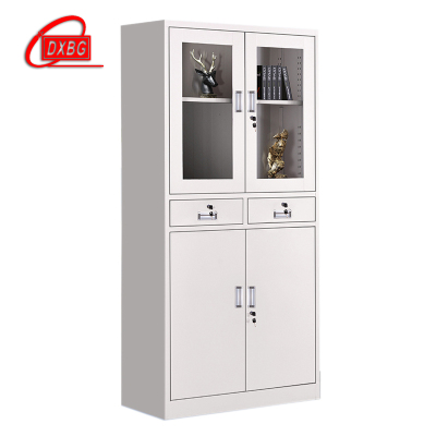 DXBG钢制文件柜资料柜档案柜财务凭证柜带锁储物柜铁皮柜书柜中二斗文件柜