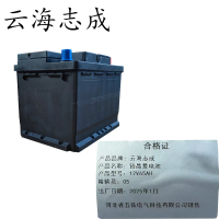 铅晶蓄电池12V65AH 1块