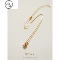 JiMi一粒饱满的珍珠/原创新款ins优雅精致海水珍珠项链简约气质吊坠