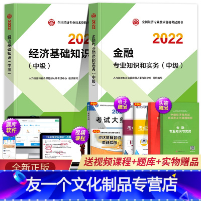 [友一个正版]新版2022年中级经济师教材全套考试书经济师金融人力资源工商管理建筑财政税收房地产专业知识与实务经济基础