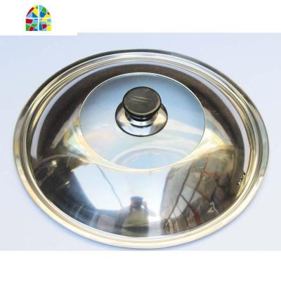 锅盖加厚加高不锈钢透视组合锅盖家用炒锅蒸锅多用锅 FENGHOU 32CM组合盖