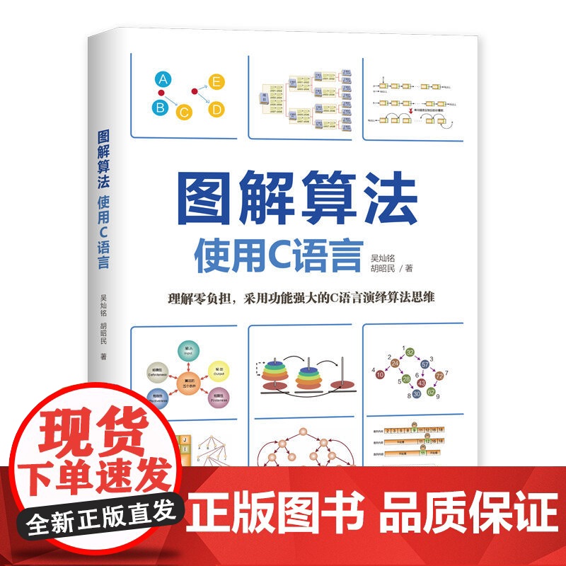 图解算法:使用C语言 程序设计 清华大学出版社 正版书籍