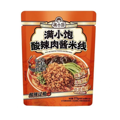 满小饱酸辣肉酱米线273g/袋*6 国产美味 满足你的味蕾享受