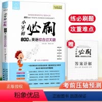 800道 英语综合过关题 小学升初中 [正版]全脑训练 小升初必刷800道英语综合过关题 英语基础单词语法知识辅导练习册