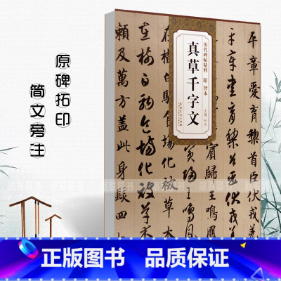 [正版]0减40隋智永真草千字文历代碑帖精粹简体旁注杜浩真书楷书草书千字文书法毛笔字帖隋代名家临摹练字帖安徽美术出版社