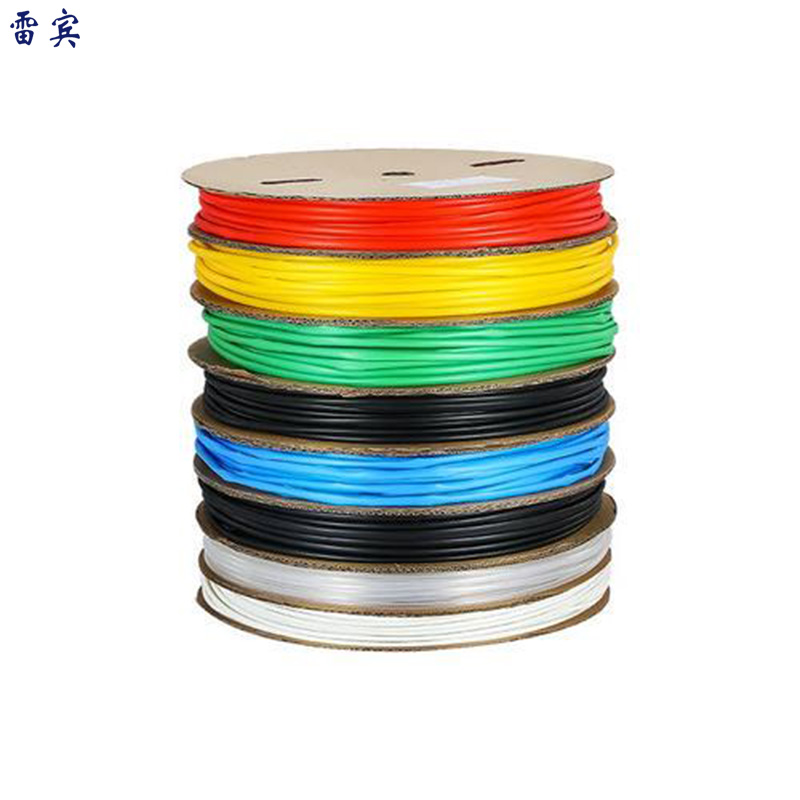 雷宾 塑料热缩绝缘套管 70mm*25m 黑红黄蓝绿 卷
