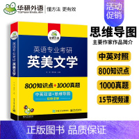 英美文学 [正版]华研外语 备考2024英语专业考研基础英语+英美文学+语言学 英专考研考点精梳与精练 考点梳理历年真题