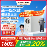 安吉尔家用净水器母婴直饮机纯水直饮式净水机5年长效RO反渗透厨下式过滤器玉龙Pro1000GSE+J3217前置过滤器