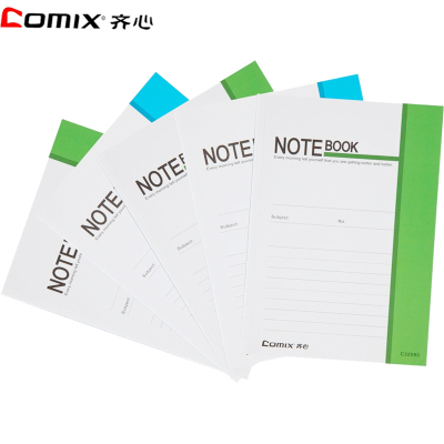 齐心(comix)C32080软面抄5本装58张32K软面记事本子记事本记录本会议本办公用品笔记本/记事本颜色随机