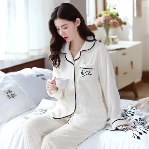 浪莎珊瑚绒睡衣女士秋冬款2024新款加绒加厚冬季法兰绒家居服套装