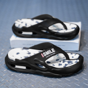 夏季EVA厚底增高户外室内两穿防滑大码凉拖鞋夹脚情侣款人字拖鞋