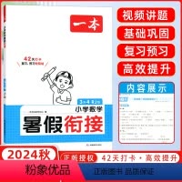 数学 小学三年级 [正版]2025新版一本小学数学暑假衔接三升四3升4人教版RJ版衔接训练三年级暑假作业数学强化训练练习