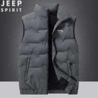 JEEP吉普羽绒马甲男士坎肩背心立领保暖防寒上衣男装衣服宽松休闲