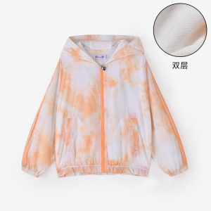 [1件3折]铅笔俱乐部童装女童外套秋装儿童薄款拉链衫中大童上衣