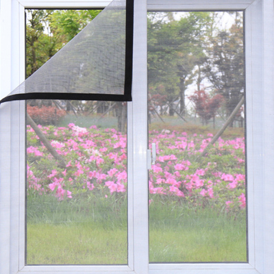 窗户防蚊子纱窗纱网沙窗门帘家用可拆卸自粘式魔术贴自装窗帘-200x100cm