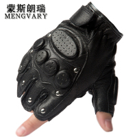 蒙斯朗瑞男士手套半指皮手套军迷训练战术手套户外山地车运动登山骑行摩托车手套男机车