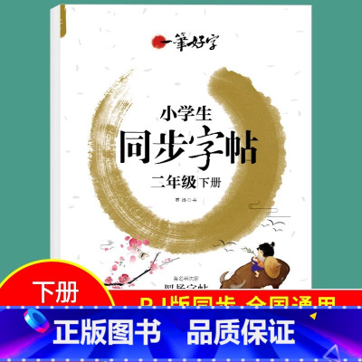 二年级下册 小学通用 [正版]小学生练字帖同步字帖人教版语文一 二 三年级 四年级 五 六 国一上册下册罗扬字帖每日一练