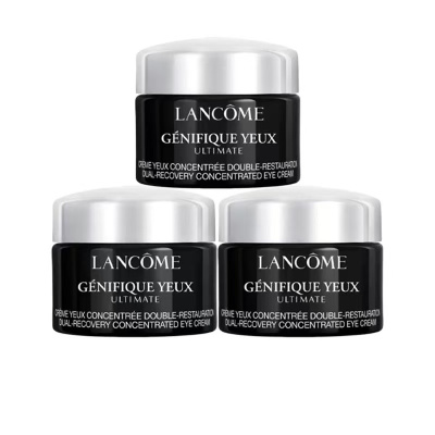 兰蔻LANCOME肌底精华焕亮眼霜5ml*3小样新老款随机 紧致皱纹发光眼霜 淡化细纹