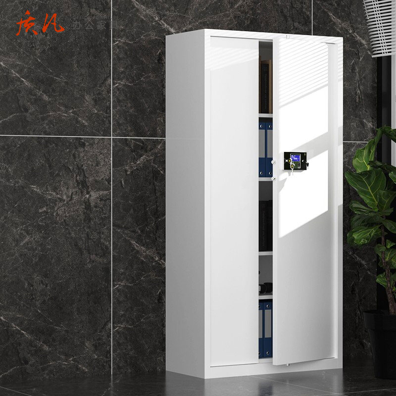 质凡钢制办公资料柜保密柜办公柜双保险铁皮柜电子密码锁档案柜