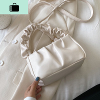 百搭ins小包包女2020流行新款潮韩版洋气网红手提褶皱单肩斜挎包NEW LAKE女斜挎包