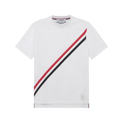 汤姆·布朗 thom browne 男士 棉质圆领短袖t恤mjs157a 01454品牌