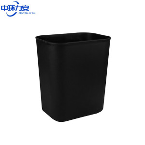 中环力安[方形14L黑色]酒店客房阻燃塑料双层 垃圾桶