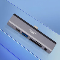 捌木熊 GJC-JXQ00003 侧边直插 集线器(扩展坞)6合一 银灰色 企业保密款(单位:个)