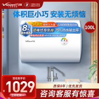 万和(Vanward)[小白云T4Pro]100升电热水器2200W速热免换镁棒小体积租房优选专利防电墙保护