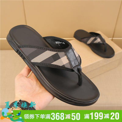 彼特国际轻奢品牌拖鞋男青年2021新款室外穿男鞋子时尚百搭户外休闲鞋男士轻便牛皮凉鞋夏季透气沙滩鞋防滑耐磨软底拖鞋男oo